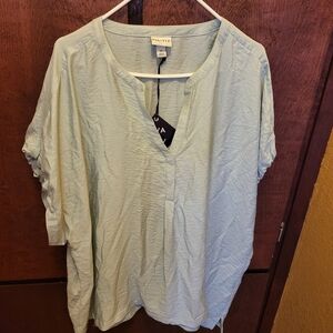 💲 Ava & Viv Sage Green 3X Blouse